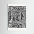 Rose Wood Tribal Art Poster