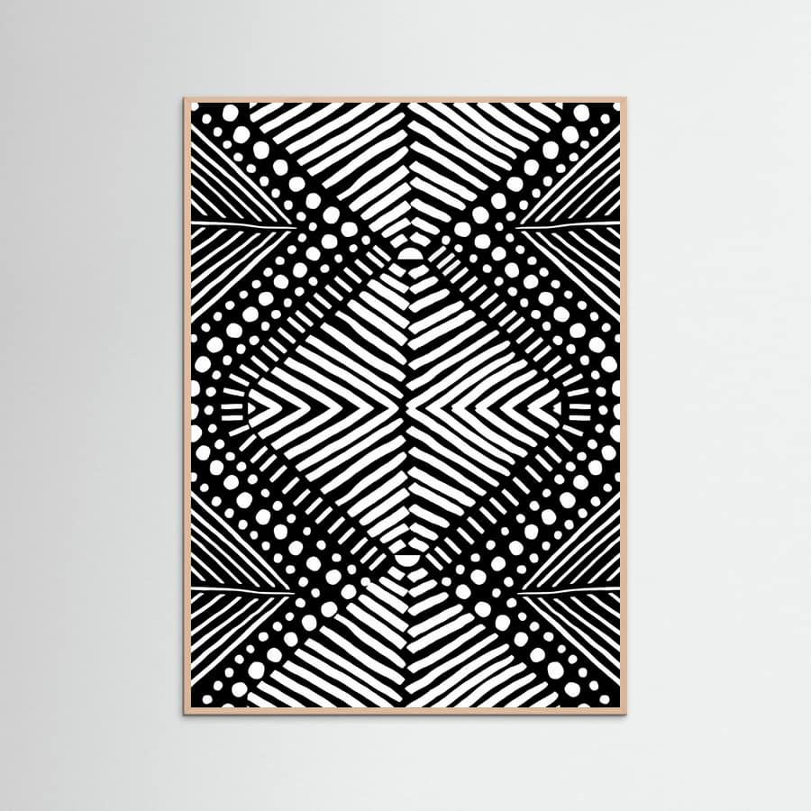 Rose Wood Tribal Poster