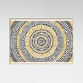 Rose Wood Tribal Sun Poster