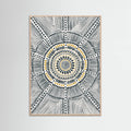 Rose Wood Tribal Sun Poster