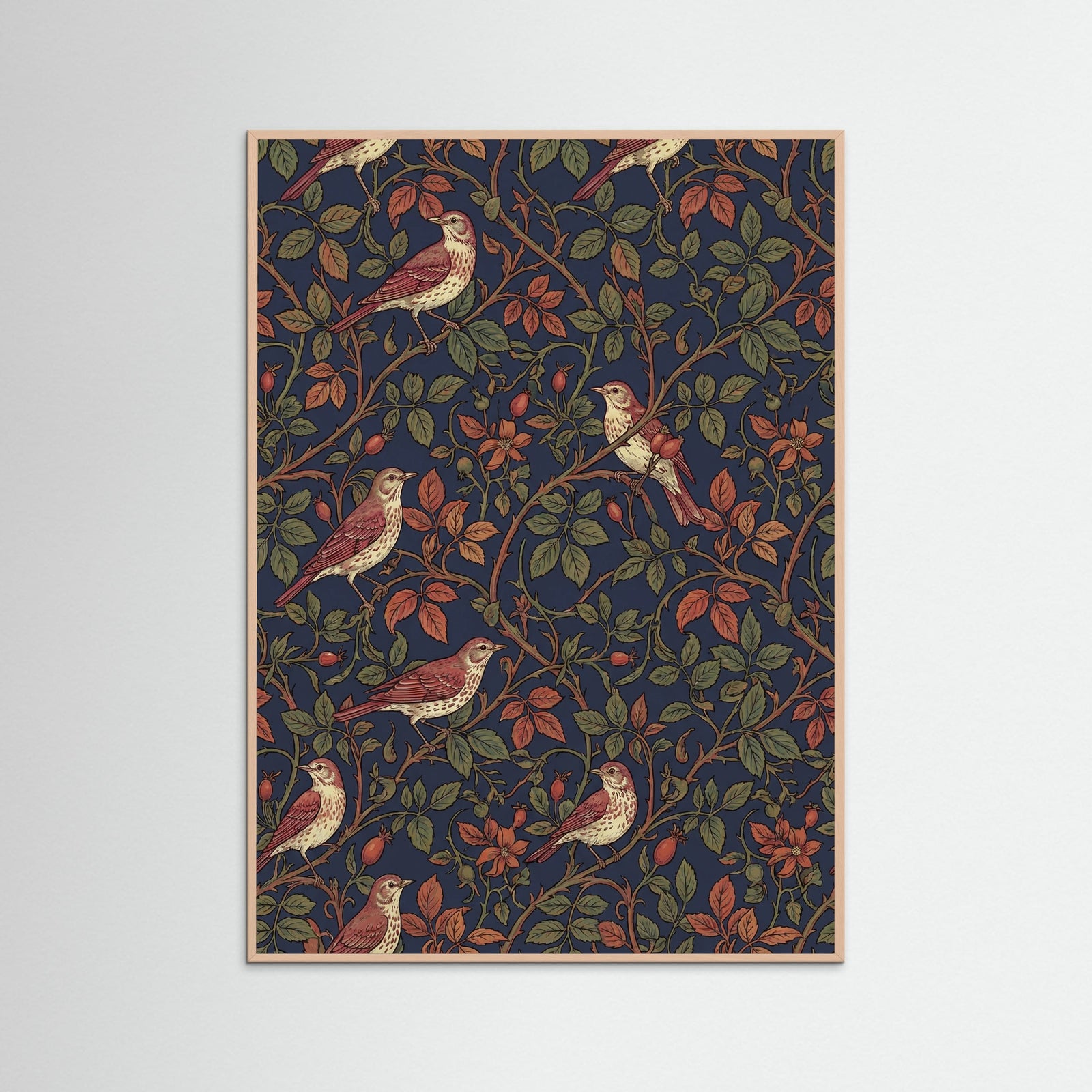 Rose Wood Tulip Flower Pattern