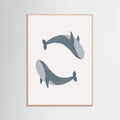 Two Whales Poster – Poster und Kunstdruck