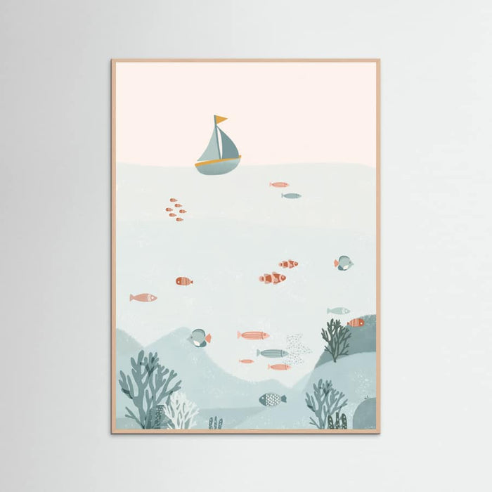 Under the Blue Sea Poster – Poster und Kunstdruck