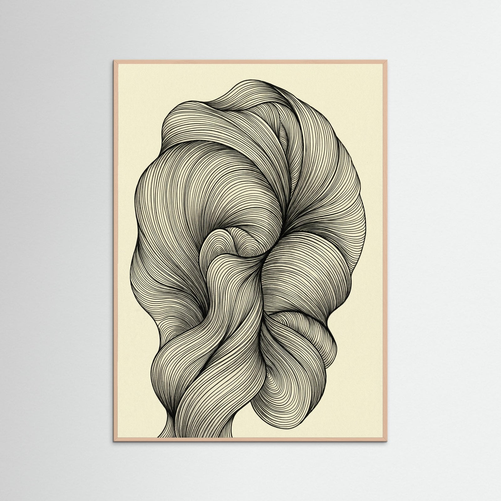 Rose Wood Undulating Strands