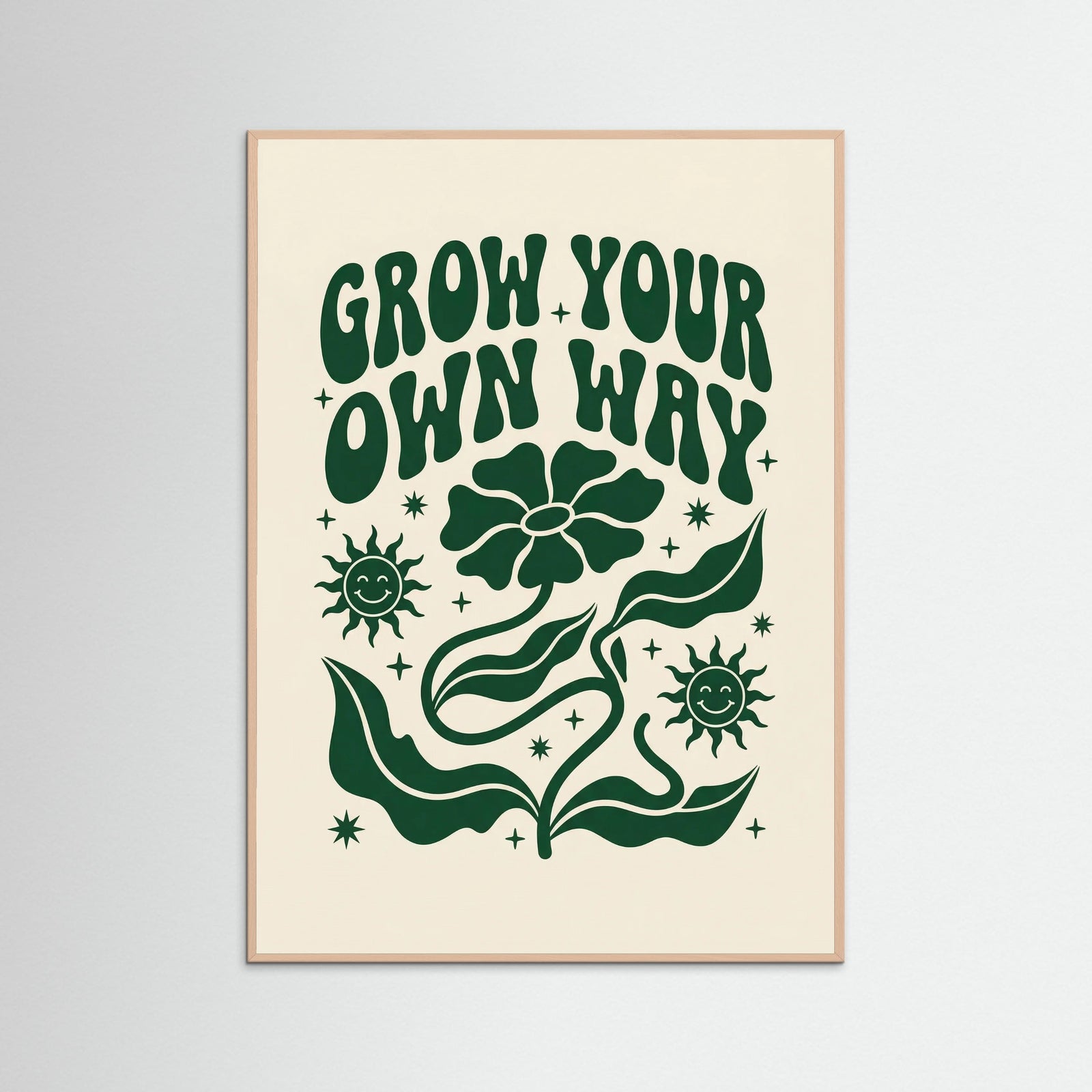 Rose Wood Uplifting Retro Affirmation