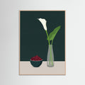 Rose Wood Vase and Citrus