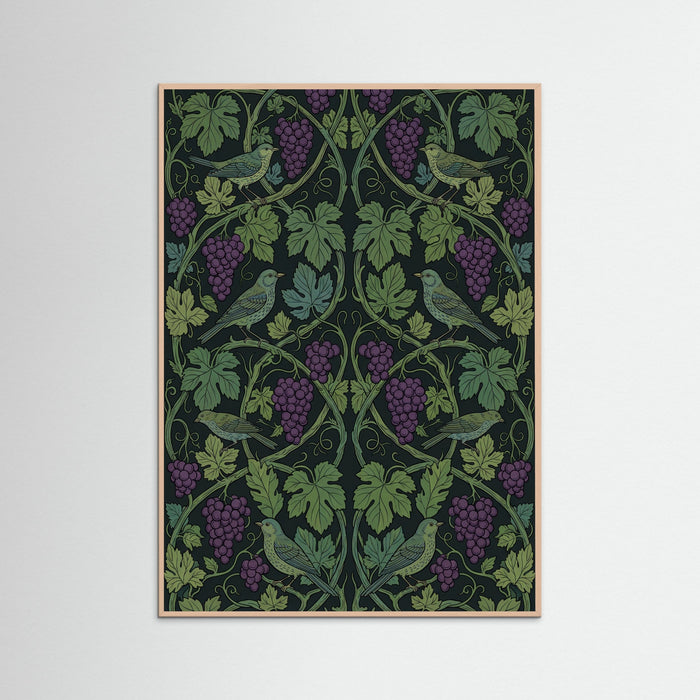 Rose Wood Verdant Bloom Pattern