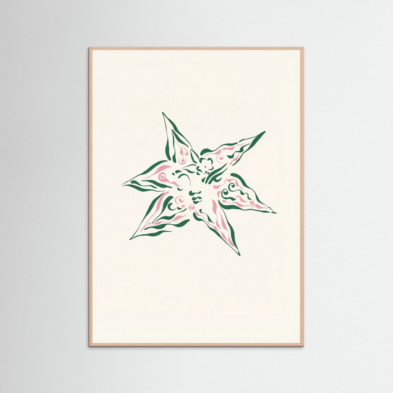 Rose Wood Verdant Bloom Star