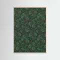 Rose Wood Verdant Floral Tapestry