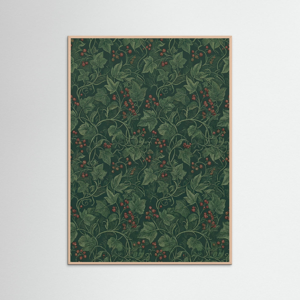 Rose Wood Verdant Floral Tapestry