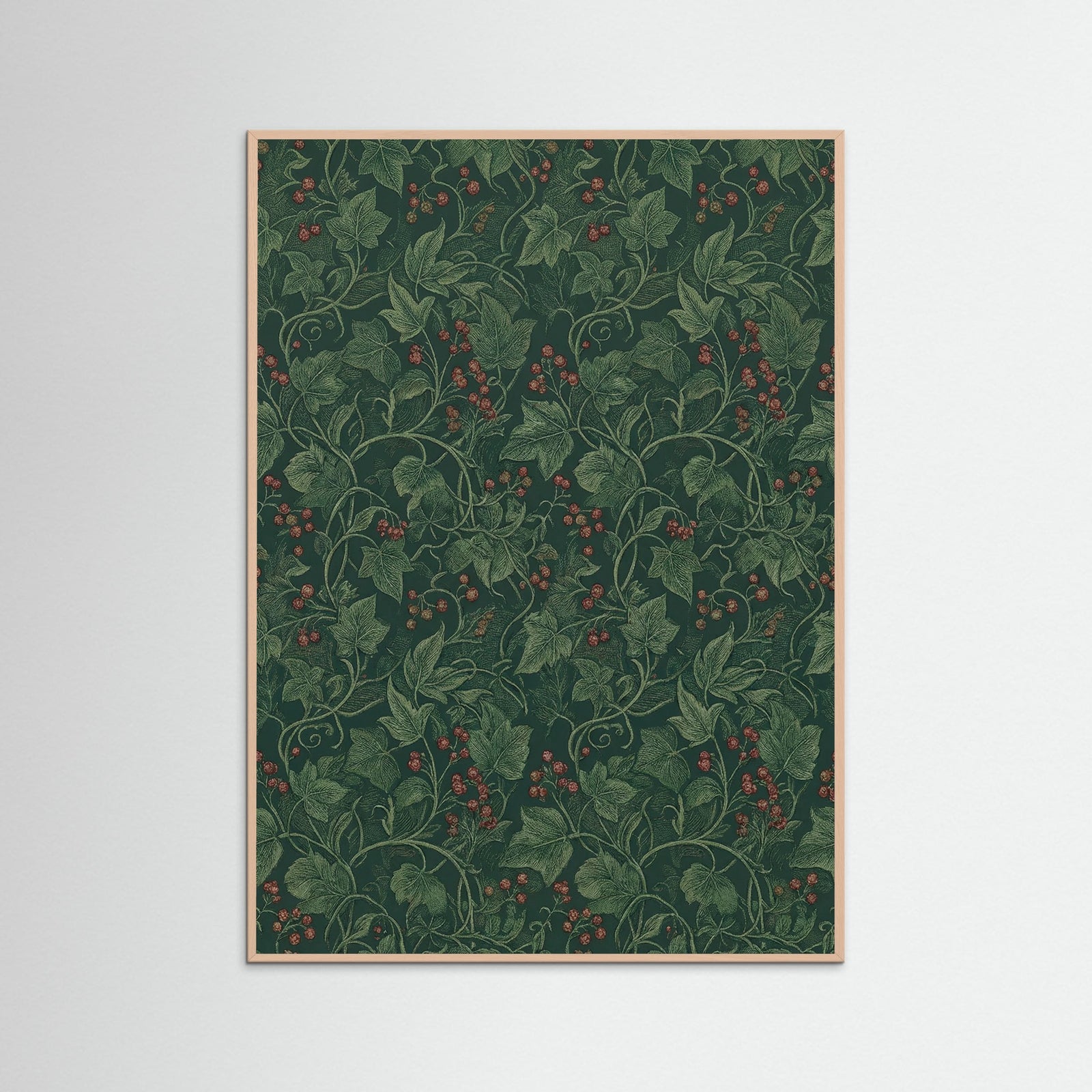 Rose Wood Verdant Floral Tapestry