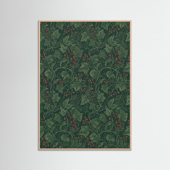 Rose Wood Verdant Floral Tapestry