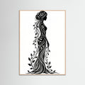 Rose Wood Verdant Silhouette