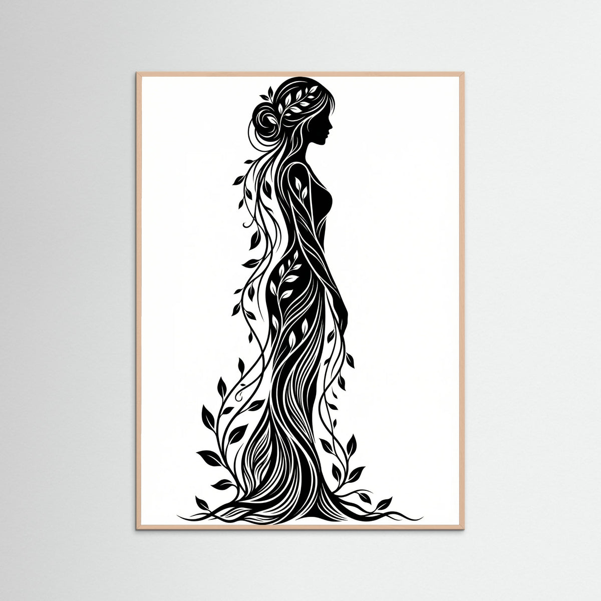 Rose Wood Verdant Silhouette