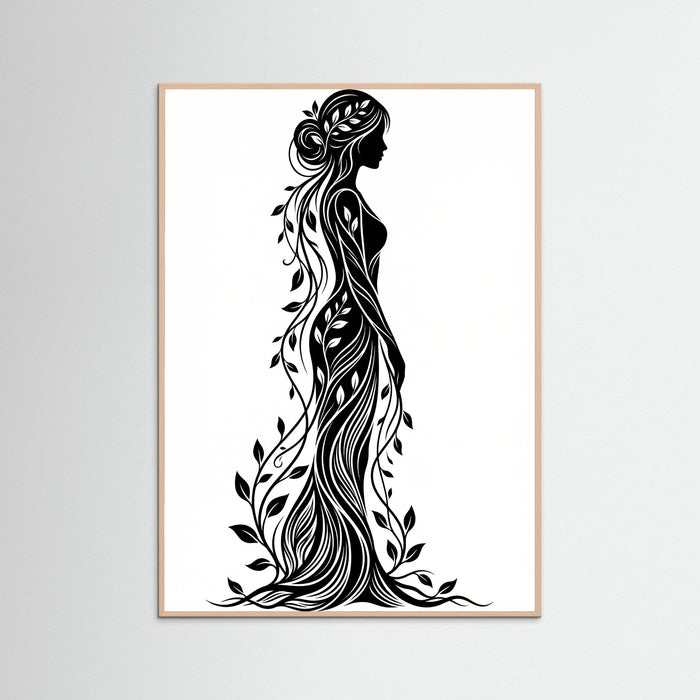 Rose Wood Verdant Silhouette