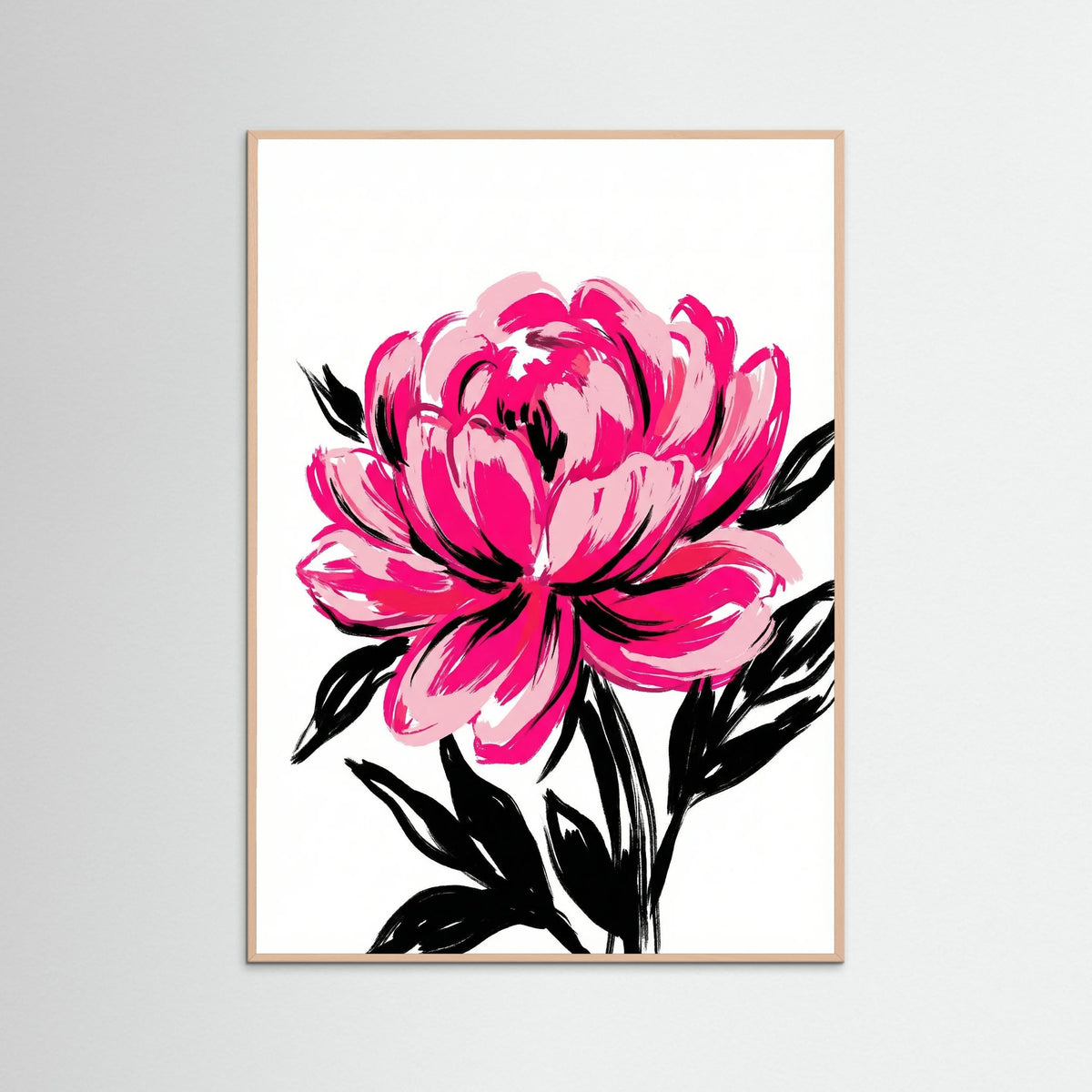 Rose Wood Vibrant Floral Embrace