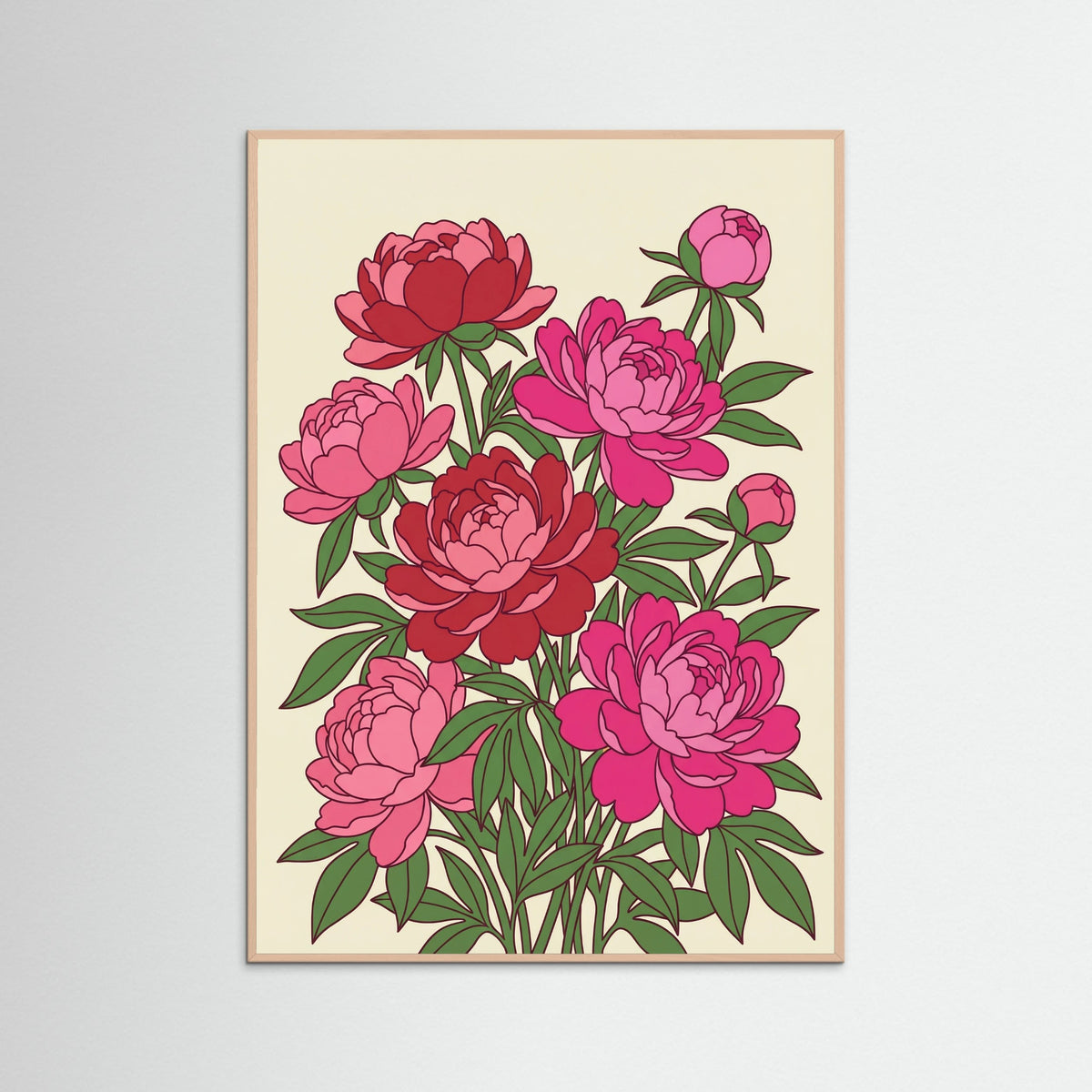 Rose Wood Vibrant Tulip Vase