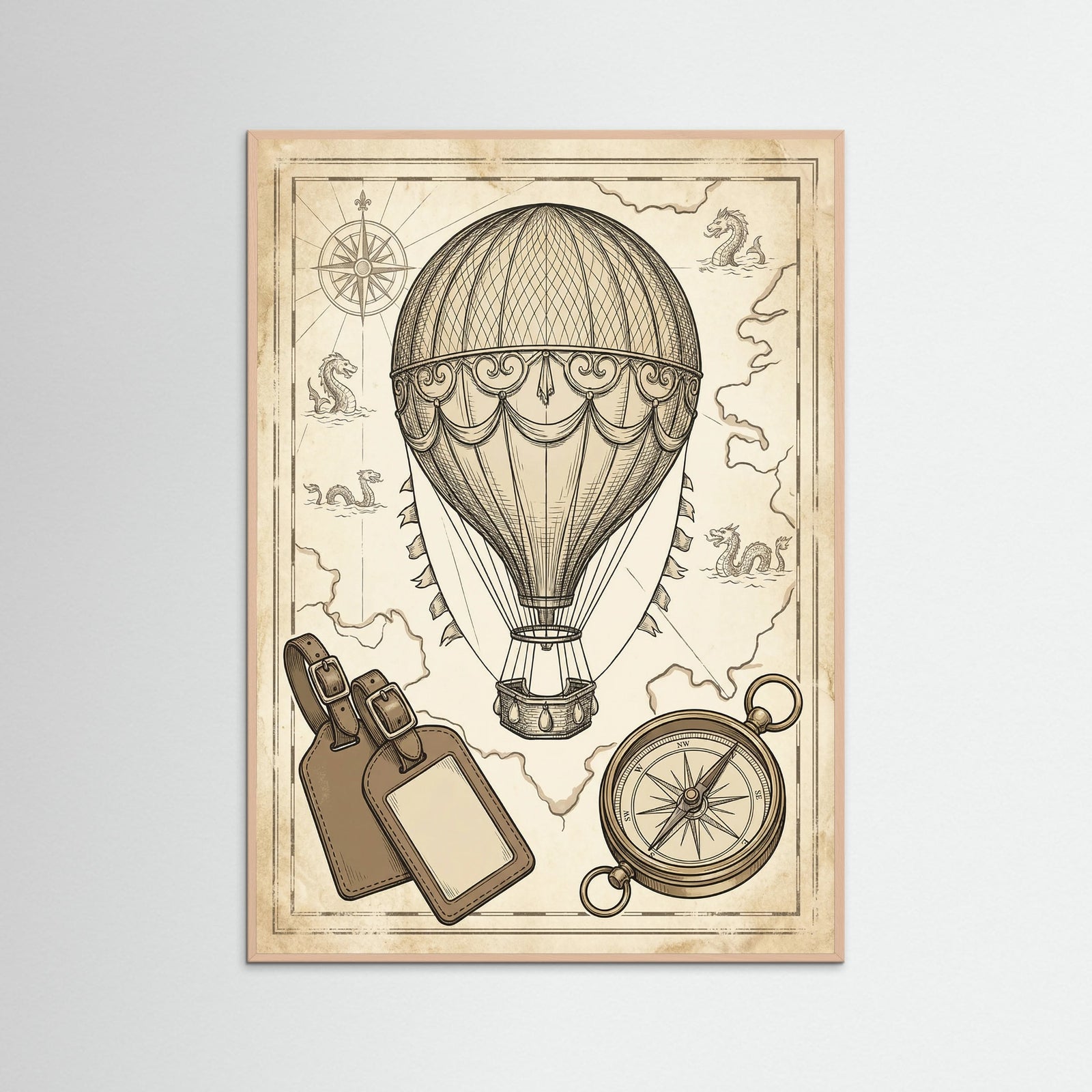 Rose Wood Vintage Travel Elegance