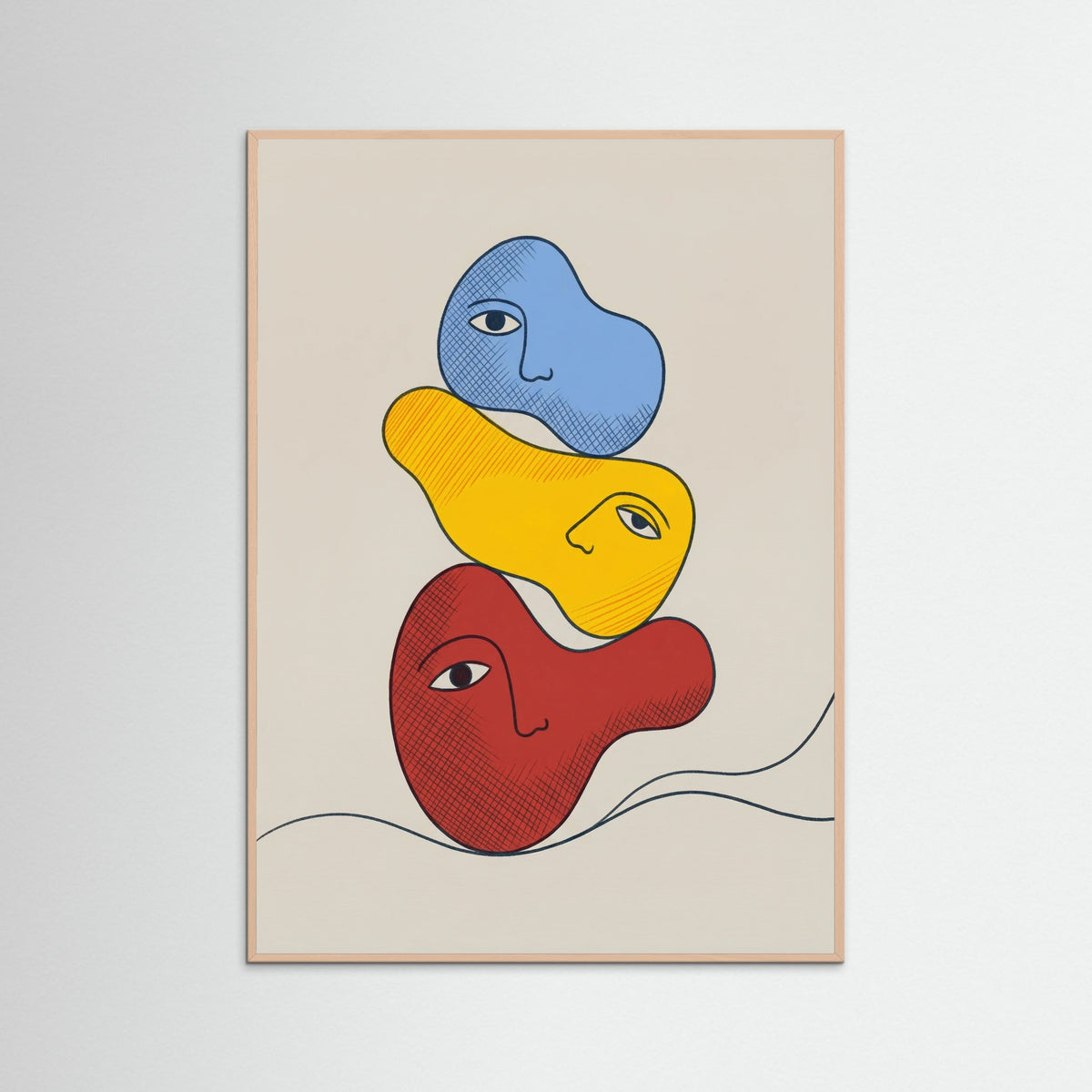 Rose Wood Walking Blue Forms