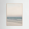 Warm Serene Beach Landscape Clear Sky Poster – plakat og kunsttryk