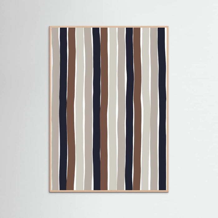 Wavy Earth Stripes Poster – poster and art print
