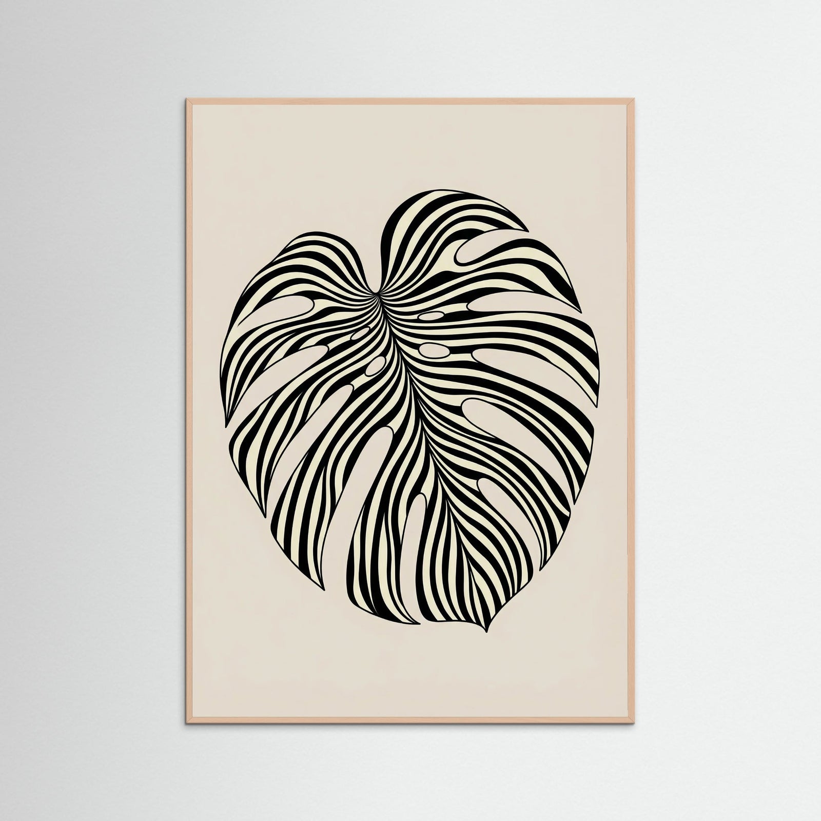 Rose Wood Wavy Silhouette