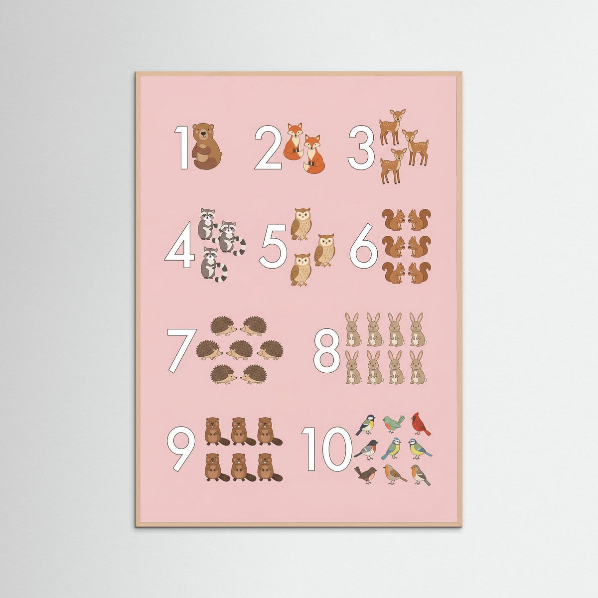 Rose Wood Whimsical Alphabet Menagerie