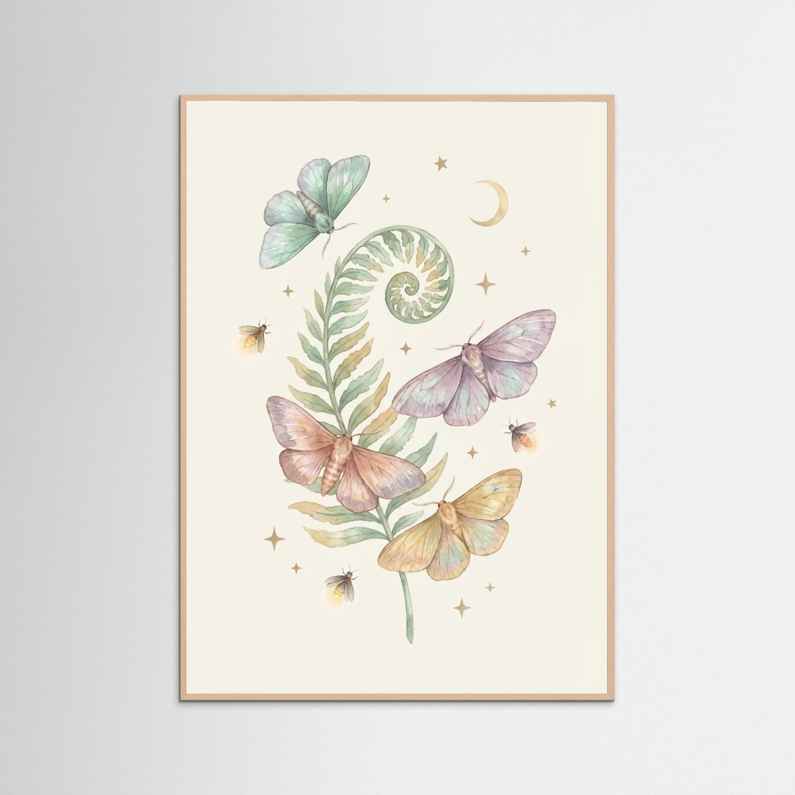 Rose Wood Whimsical Forest Fungi
