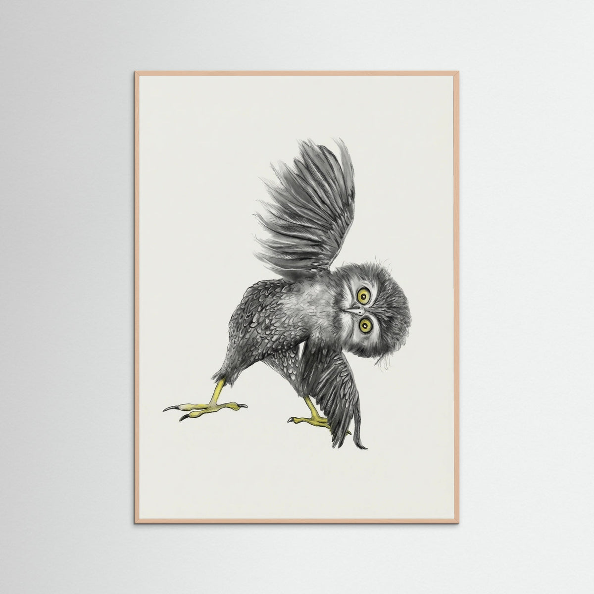 Rose Wood Whimsical Owl Yoga