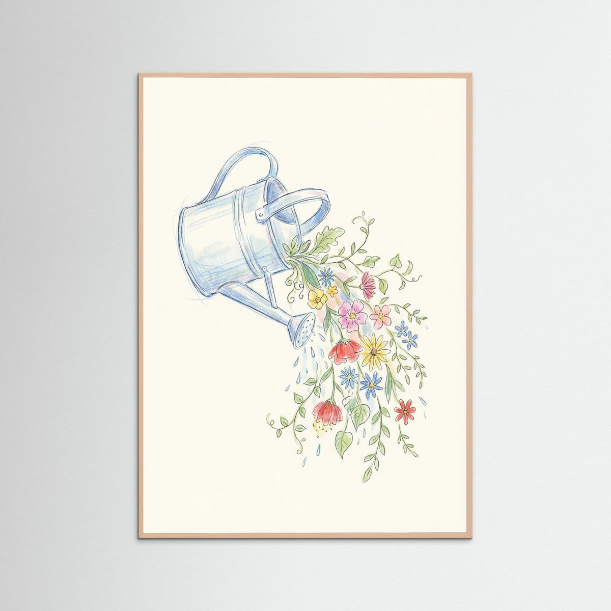 Rose Wood Wildflower Amphora