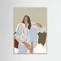 Poster Woman Enjoying a Cup of Espresso – poster e stampa artistica