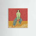 Woman on stool Poster – Poster und Kunstdruck