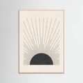 Poster Woodblock The sun Illustration – poster e stampa artistica