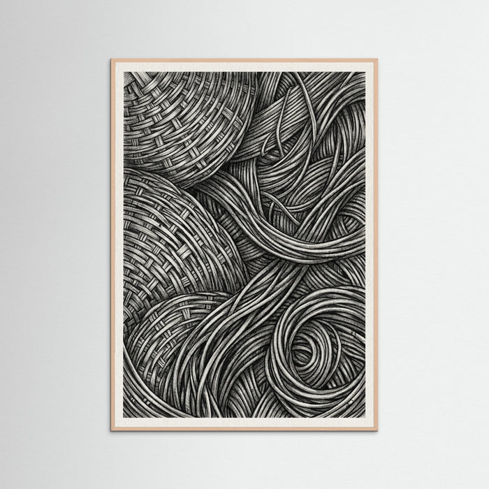 Rose Wood Woven Folds