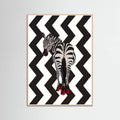 Zebra Heels Zigzag Poster – plakat og kunsttryk