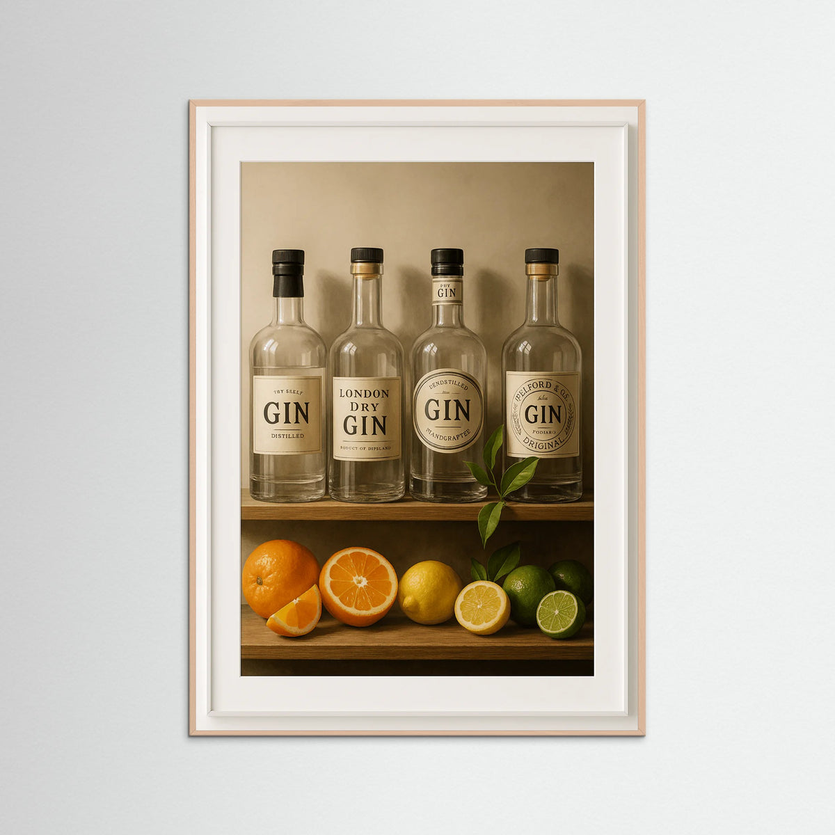 Rose Wood photo Citrus Bottles Shelf