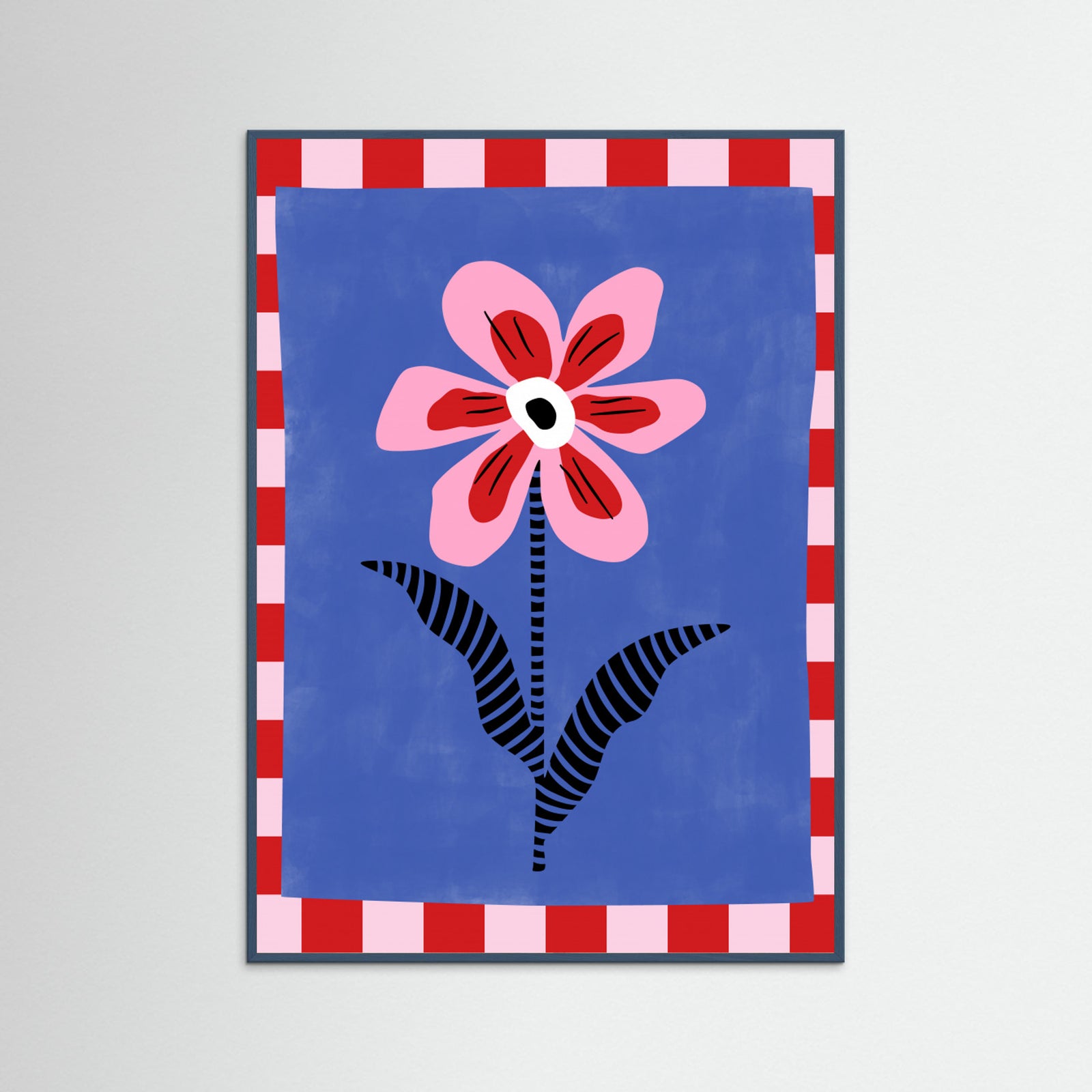 Teal Wood Abstract Composition No. 28 Poster