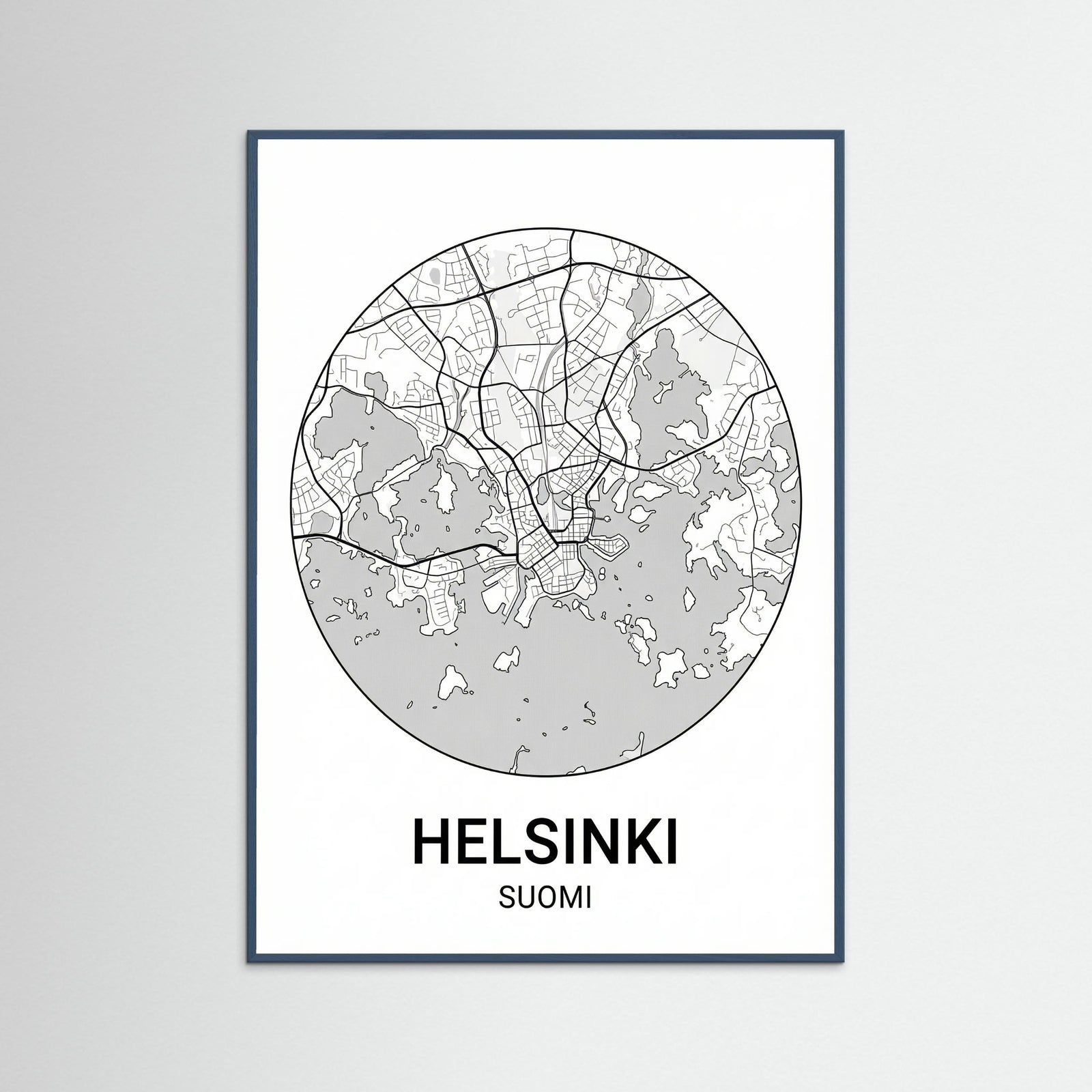 Teal Wood Aarhus Urban Map