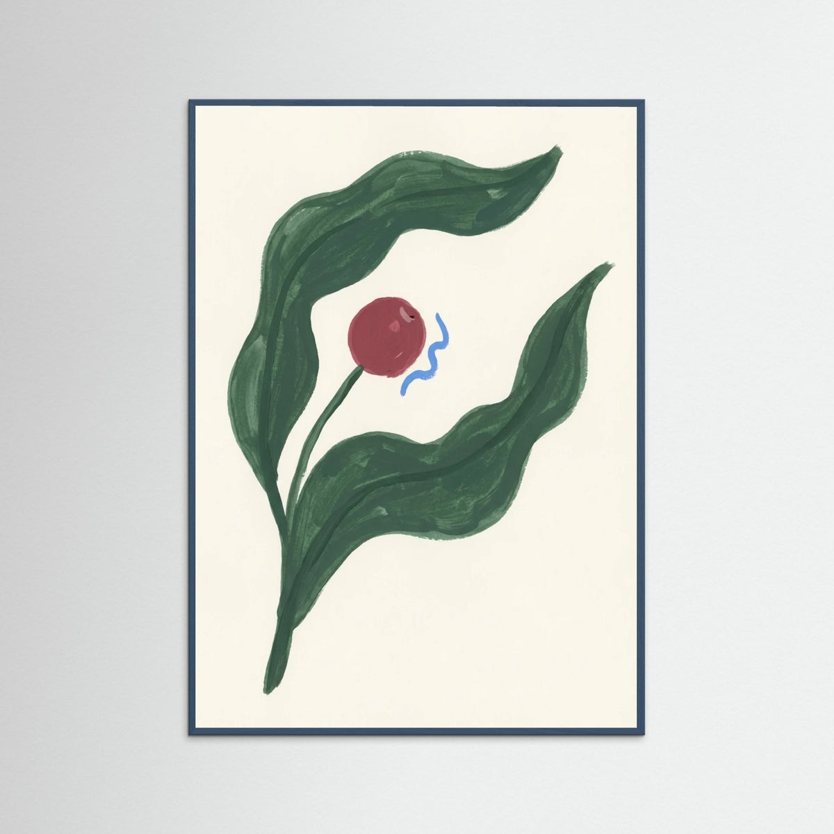 Teal Wood Abstract Bloom