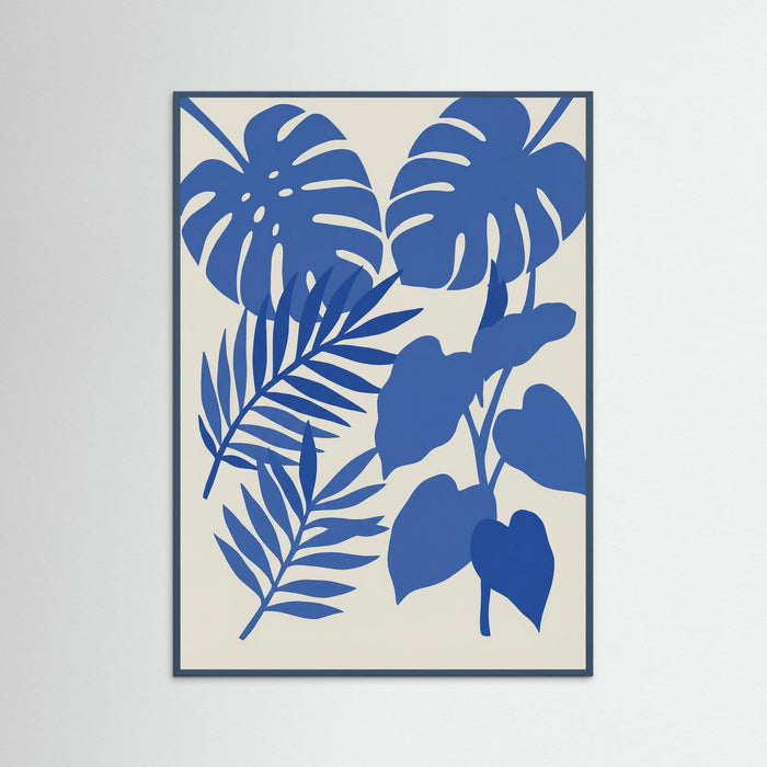 Teal Wood Abstract Blue Figure