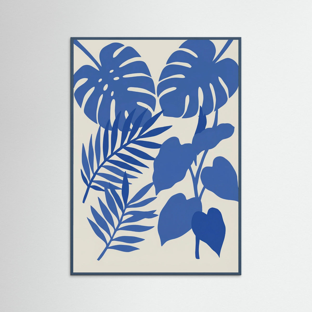 Teal Wood Abstract Blue Figure