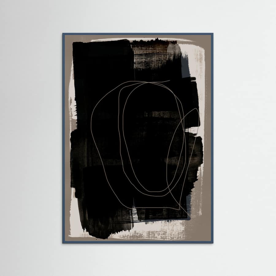Abstract Brush Strokes 180Z Poster – Poster und Kunstdruck