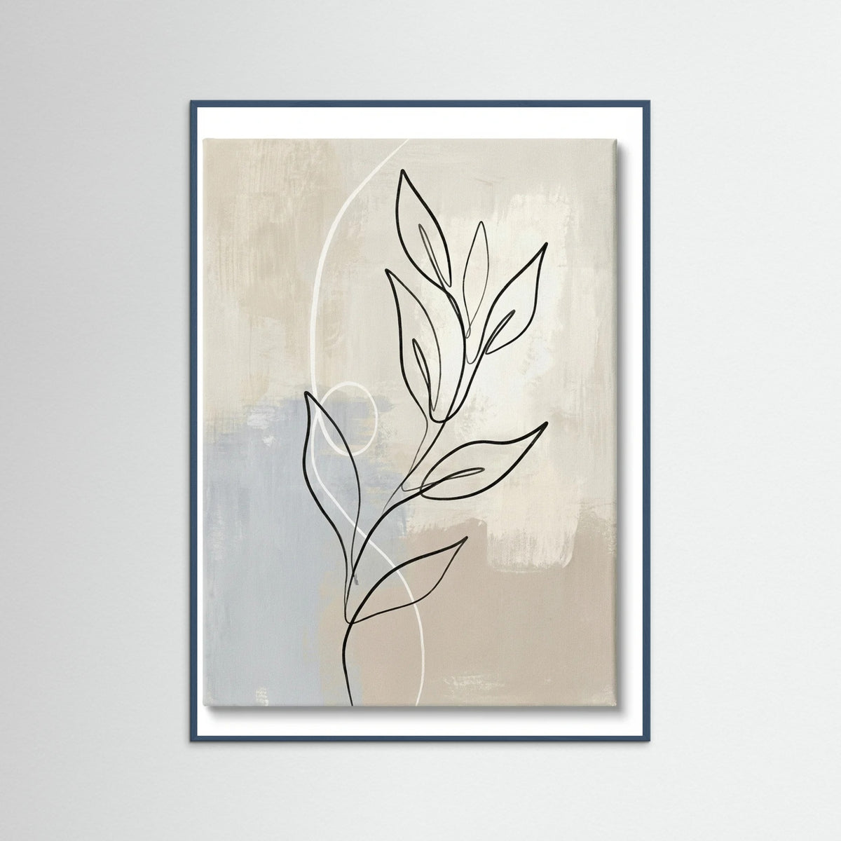 Teal Wood Abstract Contour