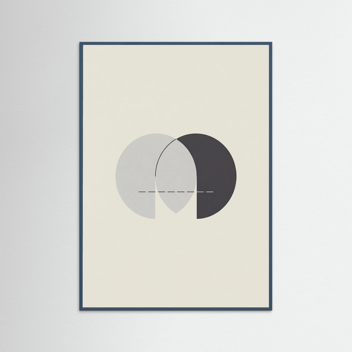 Teal Wood Abstract Dual Forms