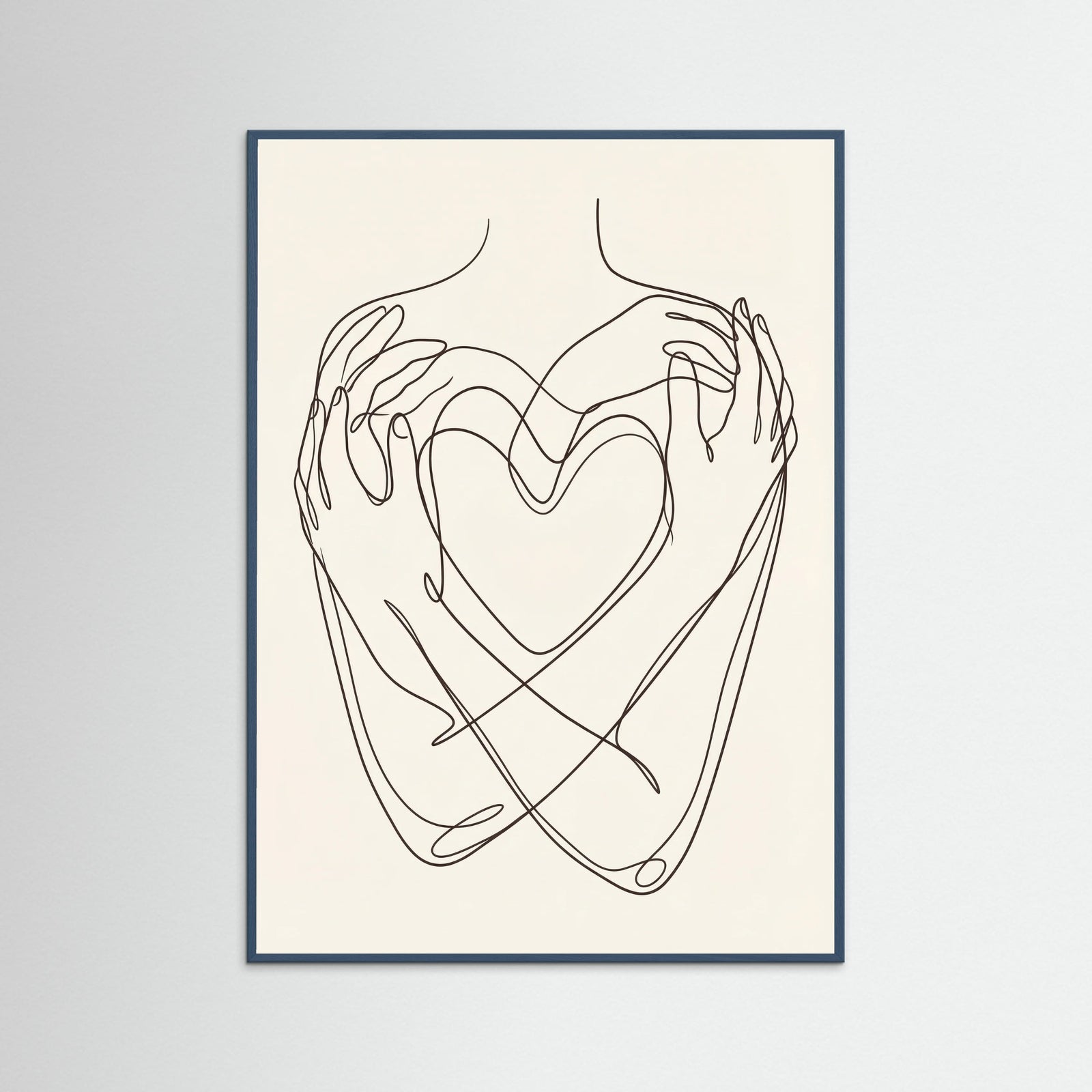 Teal Wood Abstract Faces