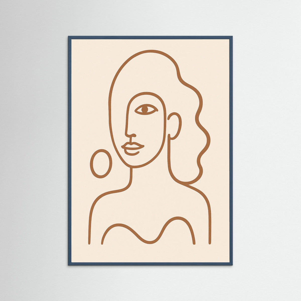 Teal Wood Abstract Gaze