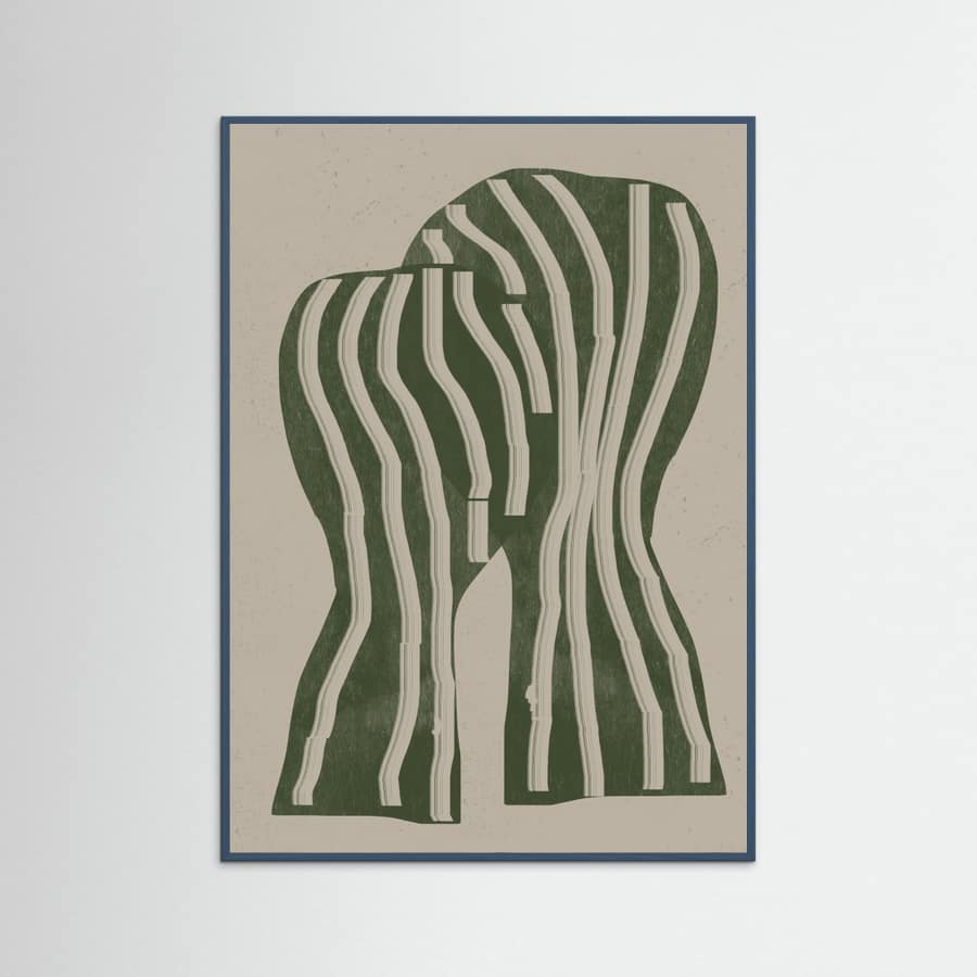 Abstract Kiss Poster – plakat og kunsttryk