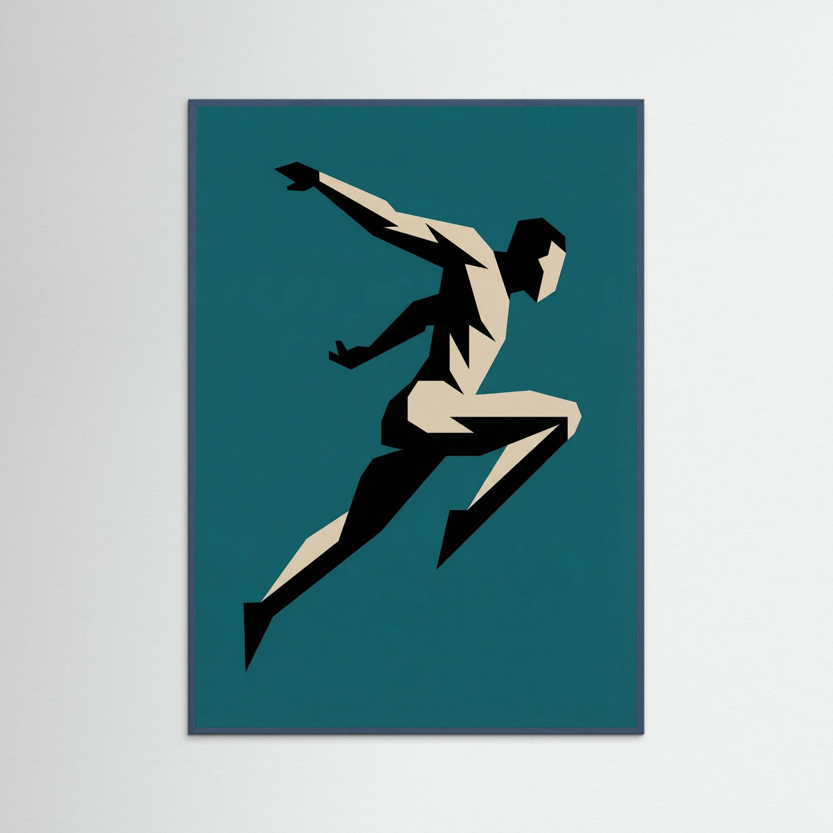 Teal Wood Abstract Motion