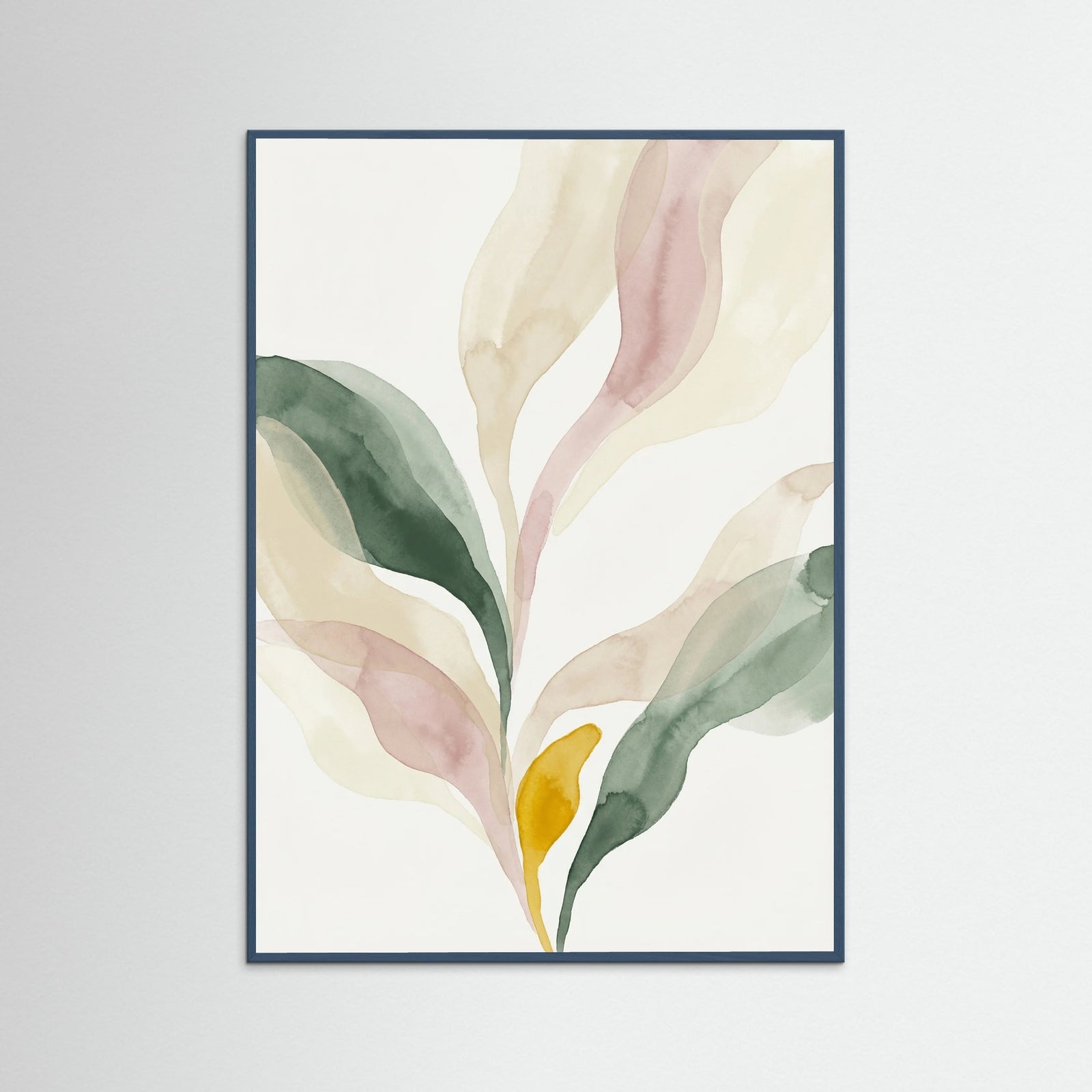 Teal Wood Abstract Petal Forms