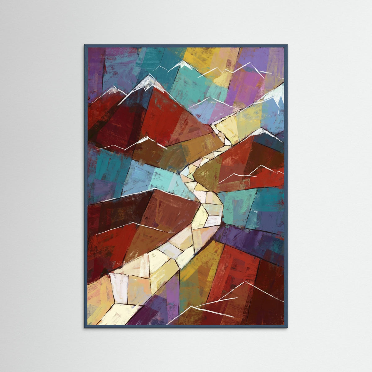 Teal Wood Abstract Rhythms